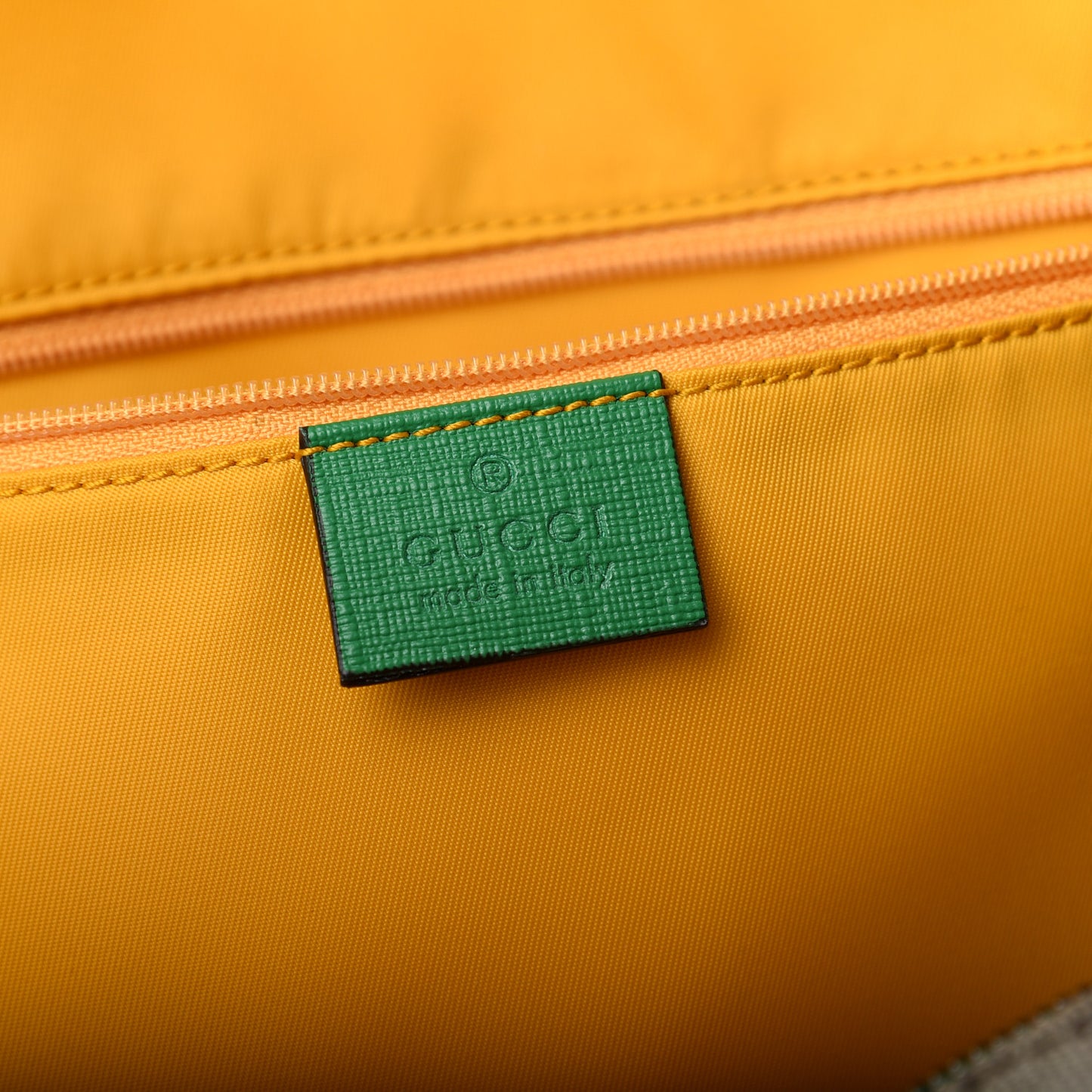 GG Supreme Monogram Baseballs Web Childrens Backpack Green