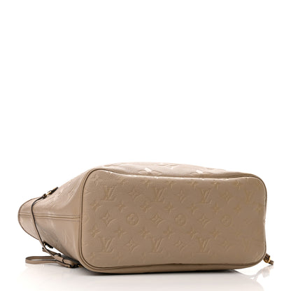 Louis Vuitton Empreinte Monogram Giant Neverfull MM Tourterelle 4 of 10