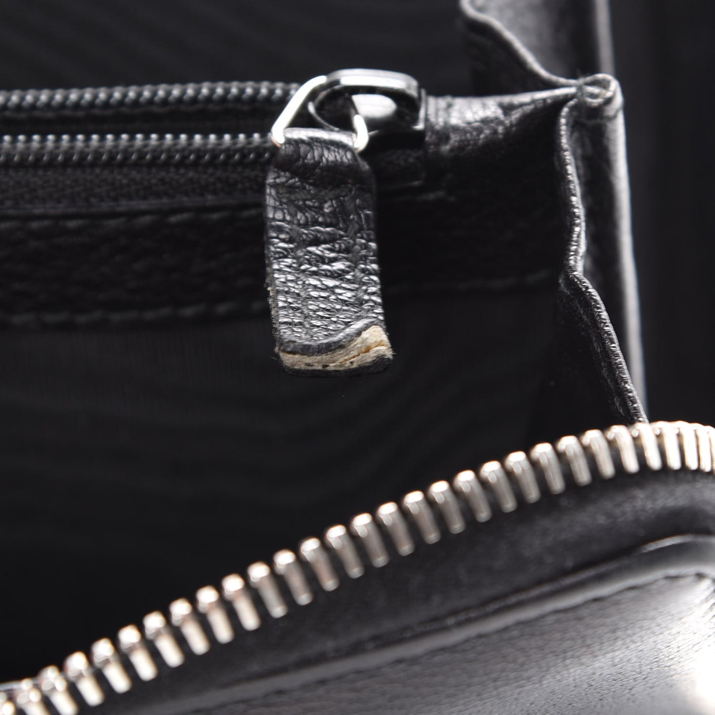 Calfskin Studded Belle de Jour Zip Around Wallet Black