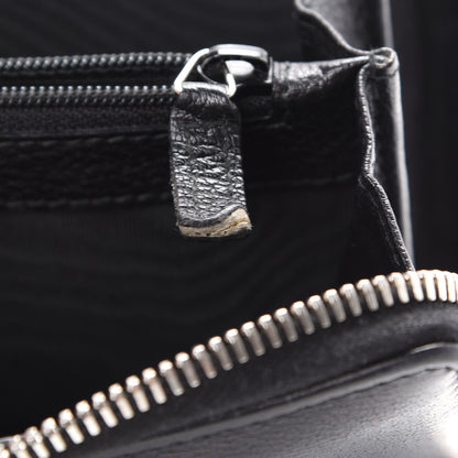 Saint Laurent Calfskin Studded Belle de Jour Zip Around Wallet Black 7 of 8