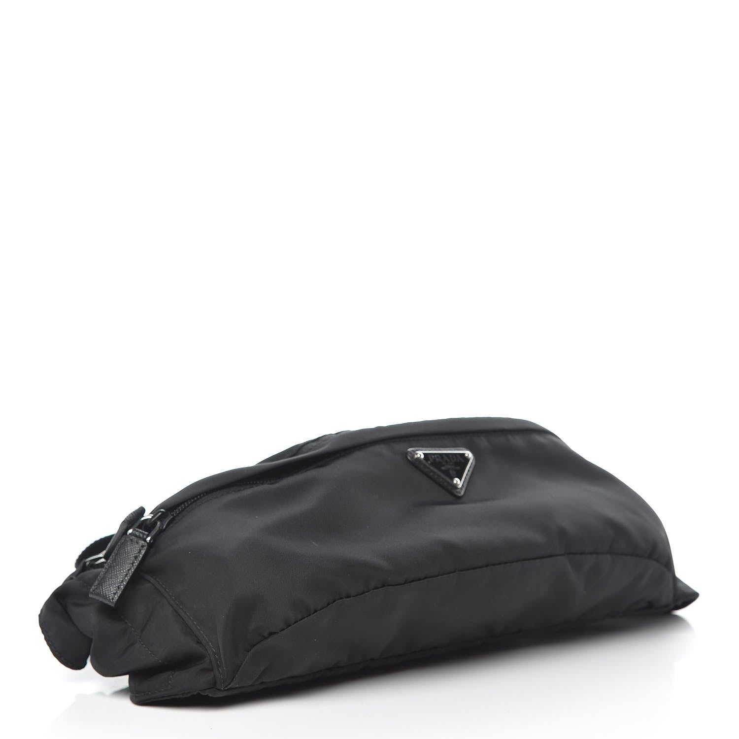 Prada Tessuto Nylon Saffiano Belt Bag Black 4 of 12