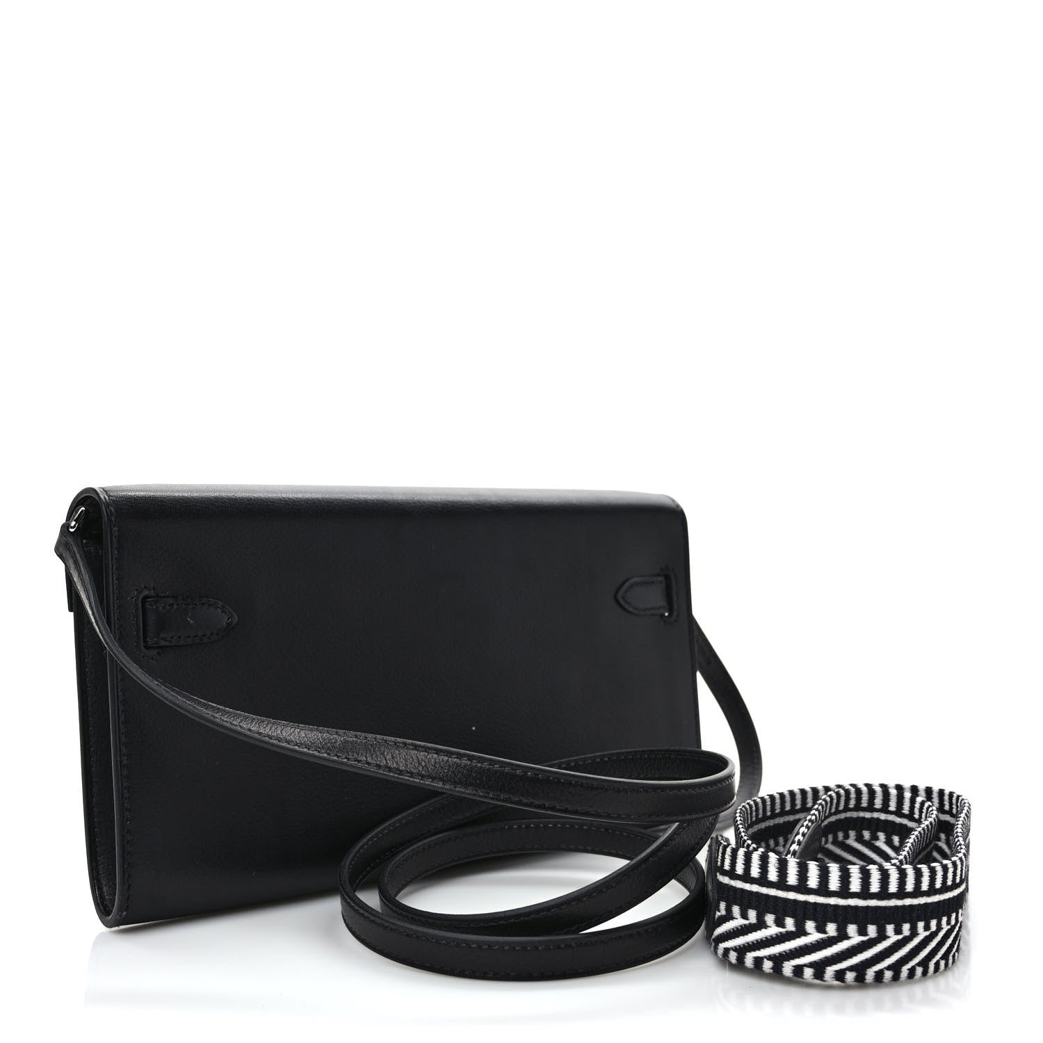 Hermes Evercolor Cavale Kelly Wallet To Go Black Multicolor 3 of 9