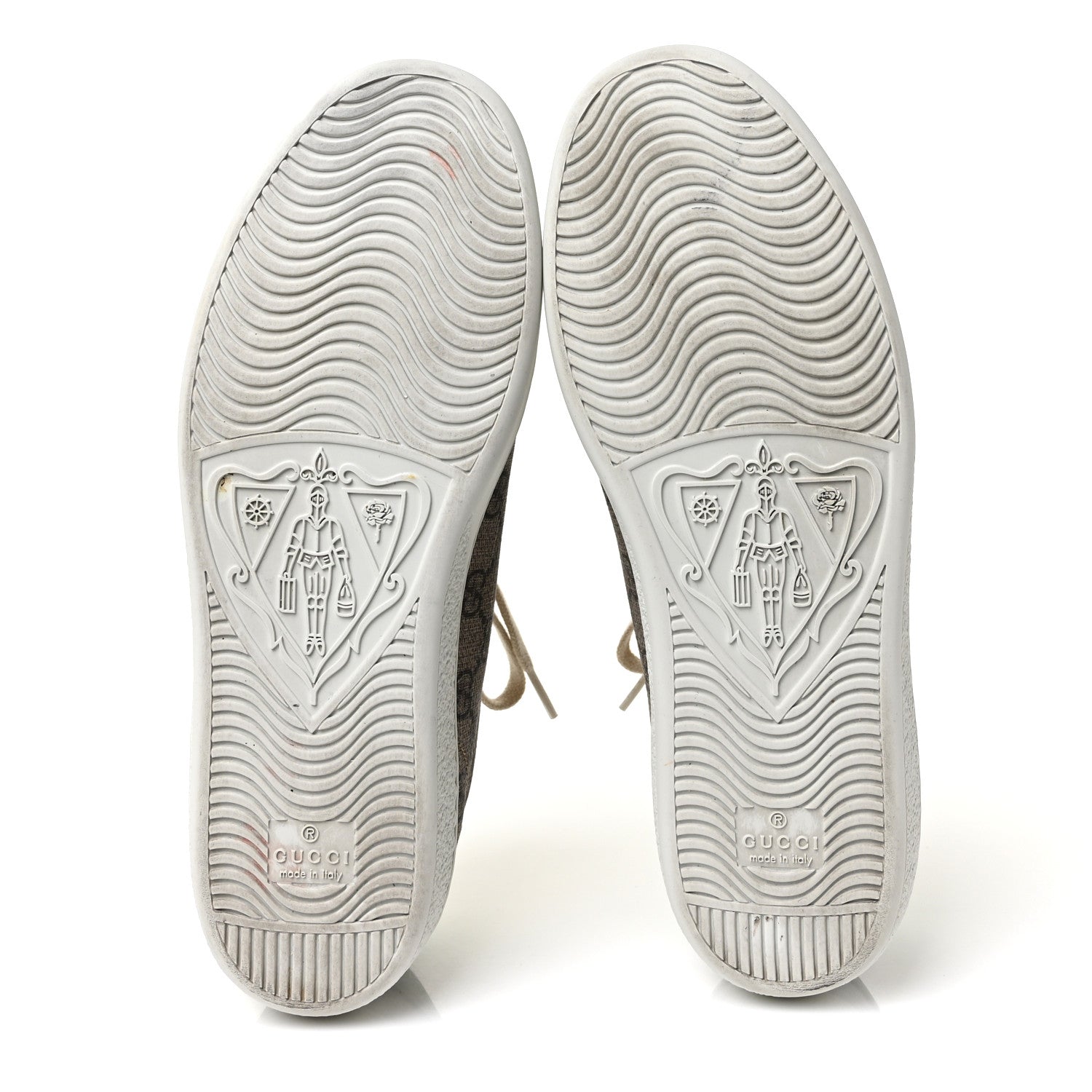 Gucci GG Supreme Monogram Fake/Not Womens Ace Sneakers 38 Beige New Shamarock Brown Sugar 6 of 10