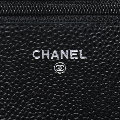 Chanel Caviar Quilted Wallet On Chain WOC Black 6 of 9