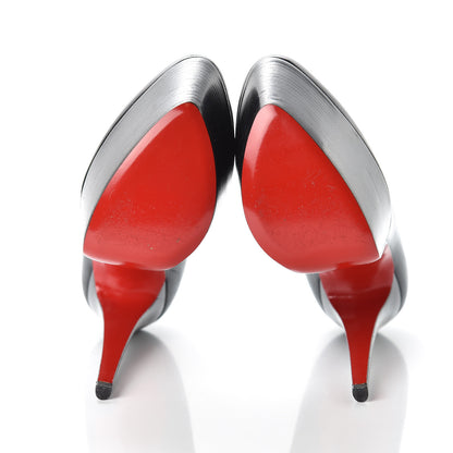 Christian Louboutin Shiny Calfskin Alta Vicky 160 Pumps 39 Black 7 of 7