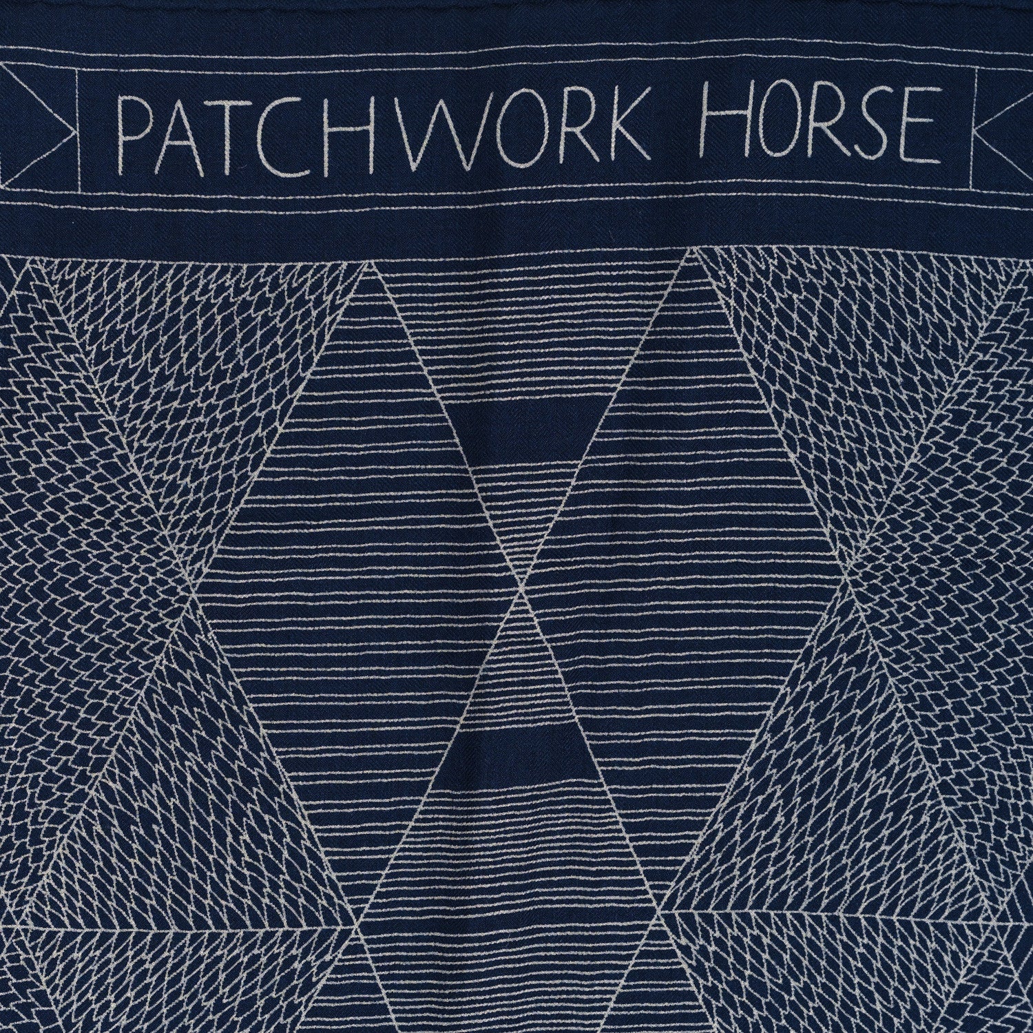 Hermes Cashmere Silk Patchwork Horse Shawl 140 4 of 4