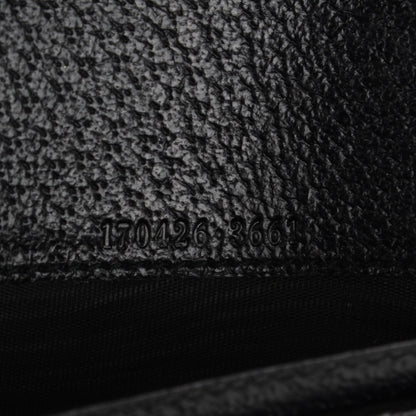 Gucci Monogram Metal Bar Chain Wallet Black 7 of 7