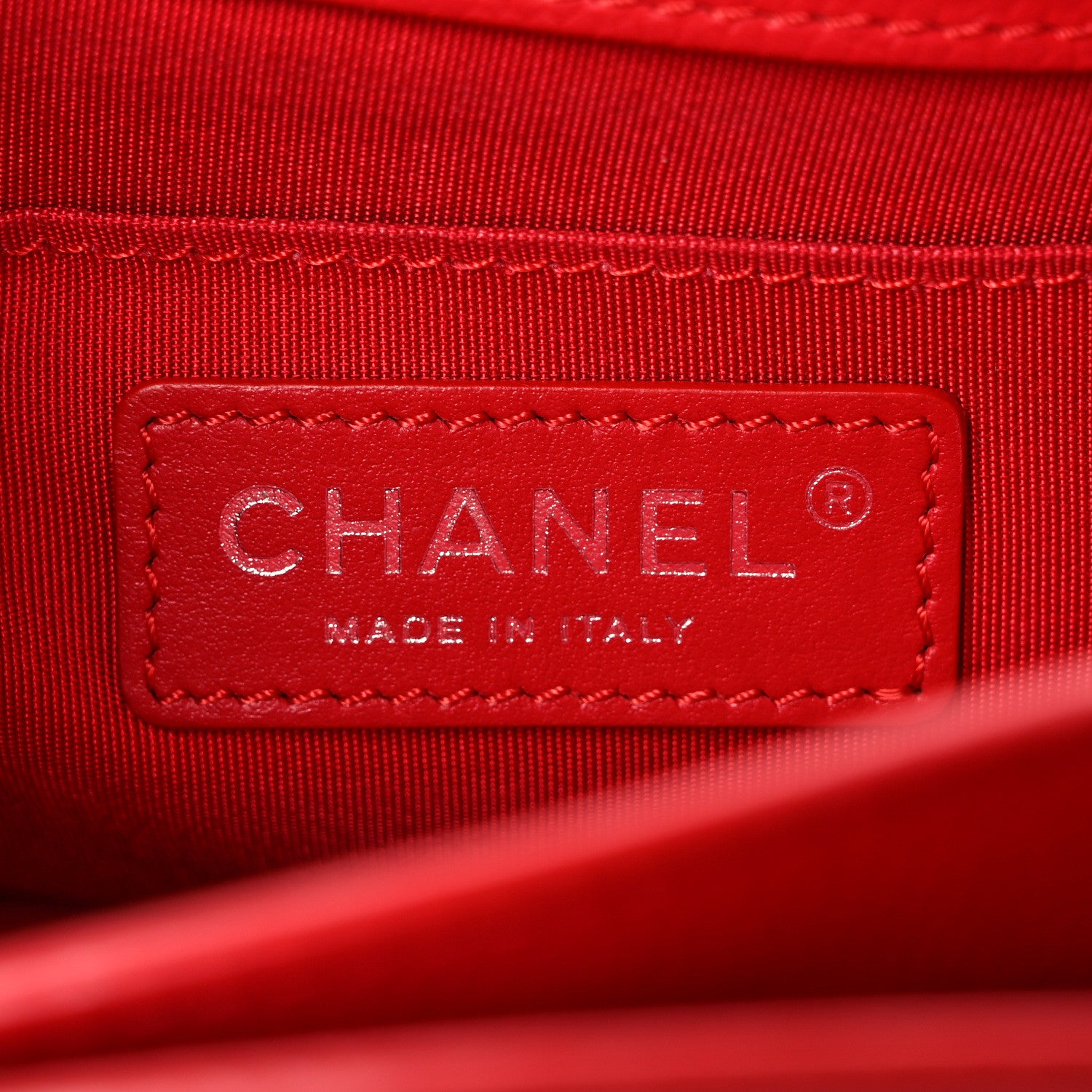 Chanel Grained Calfskin Quilted Small CC Box Flap Red 6 of 9