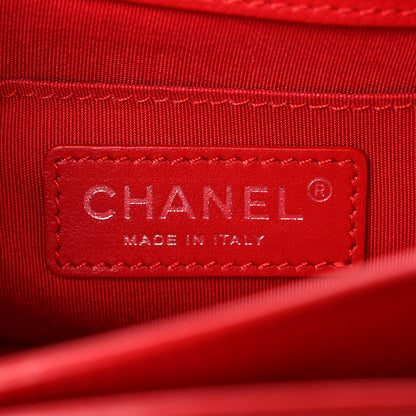 Chanel Grained Calfskin Quilted Small CC Box Flap Red 6 of 9