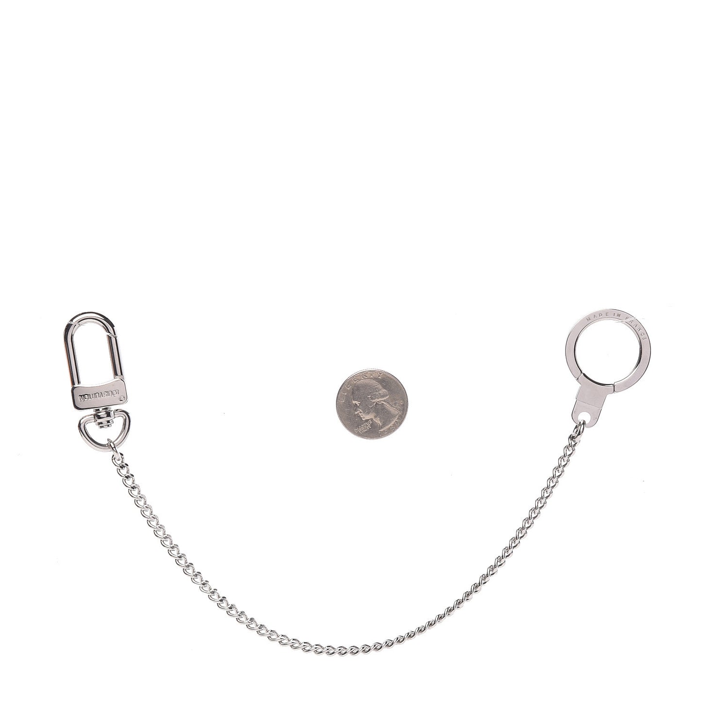 Pochette Extender Key Ring Chain Silver