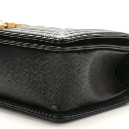 Chanel Caviar Quilted Medium Boy Flap Black 9 of 9