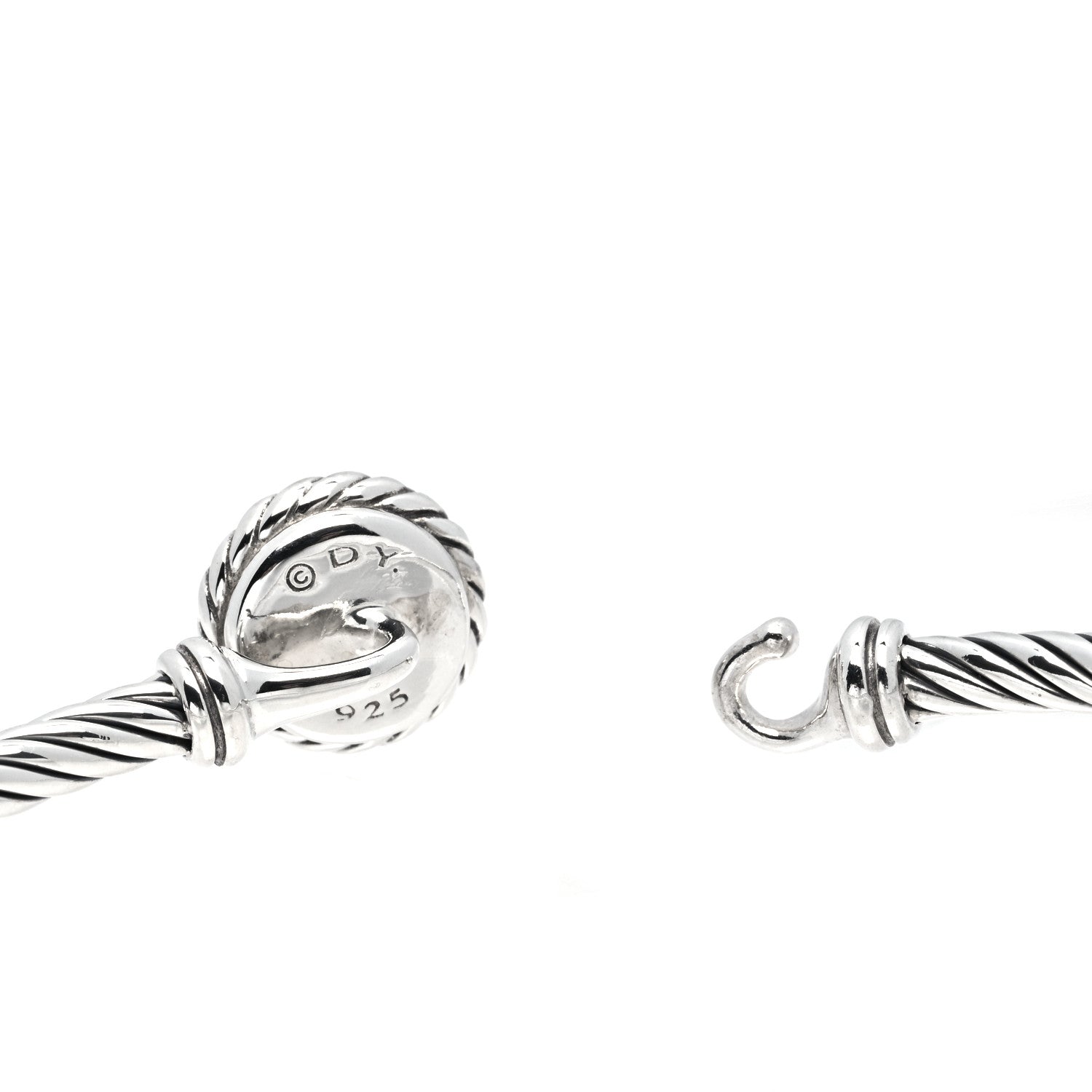 David Yurman Sterling Silver Blue Topaz 3mm Chatelaine Bracelet 4 of 4