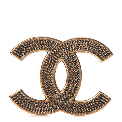 Chanel Metal CC Brooch Gold 1 of 5
