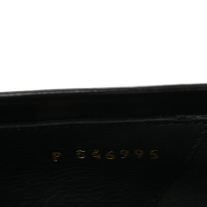 Chanel Shiny Calfskin Pearl CC Loafers 39 Black 9 of 10