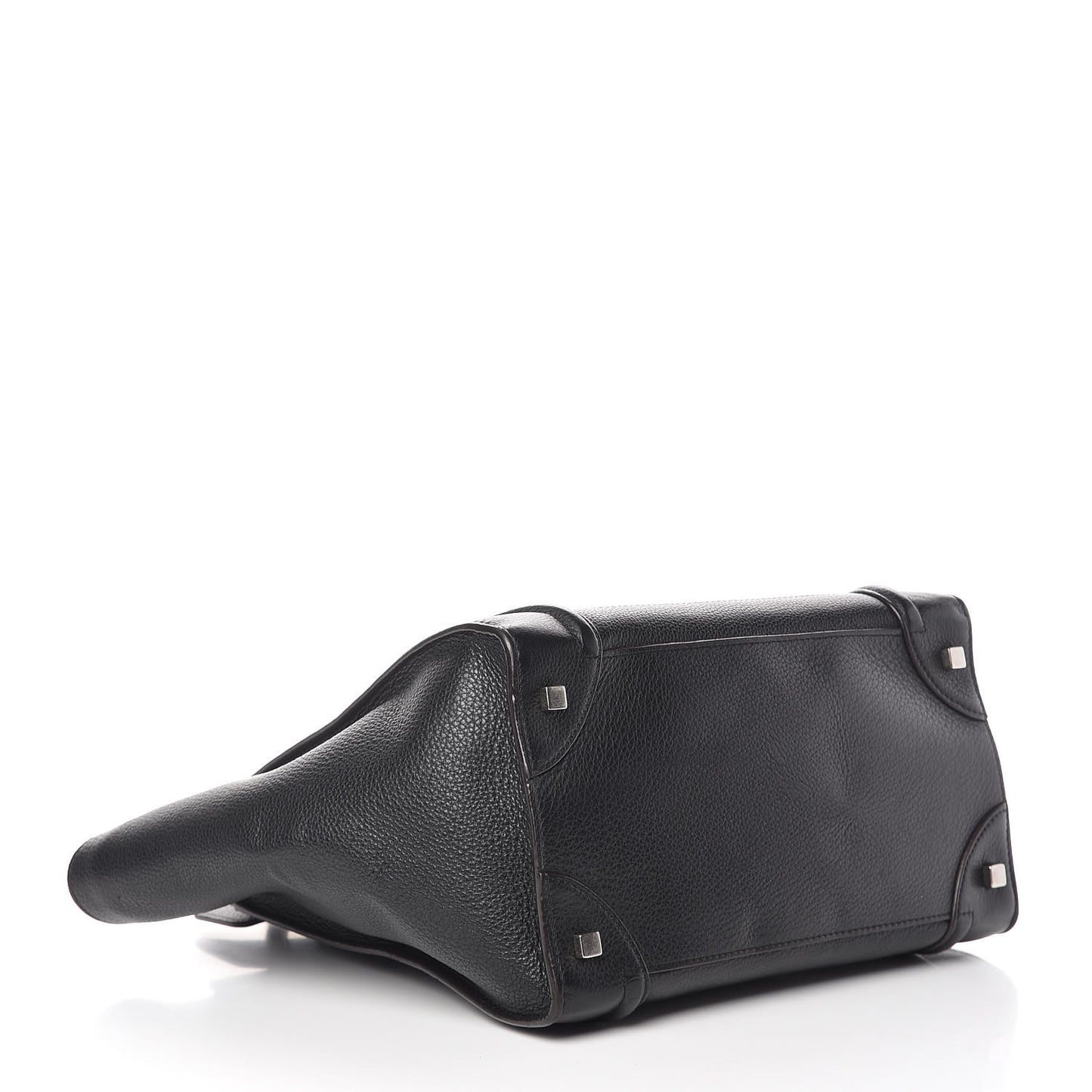 Drummed Calfskin Mini Luggage Black
