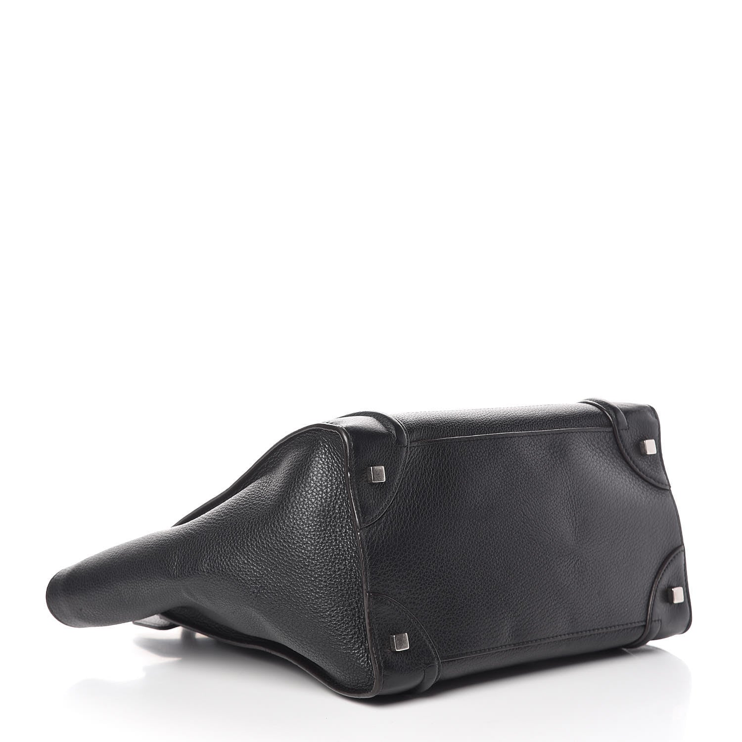 Celine Drummed Calfskin Mini Luggage Black 4 of 15
