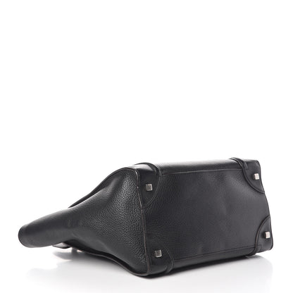 Celine Drummed Calfskin Mini Luggage Black 4 of 15