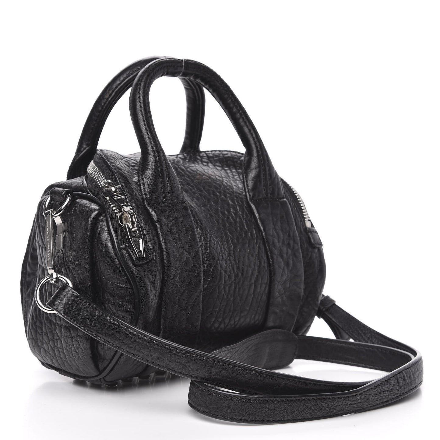 Pebbled Lambskin Mini Rockie Black Rhodium Hardware
