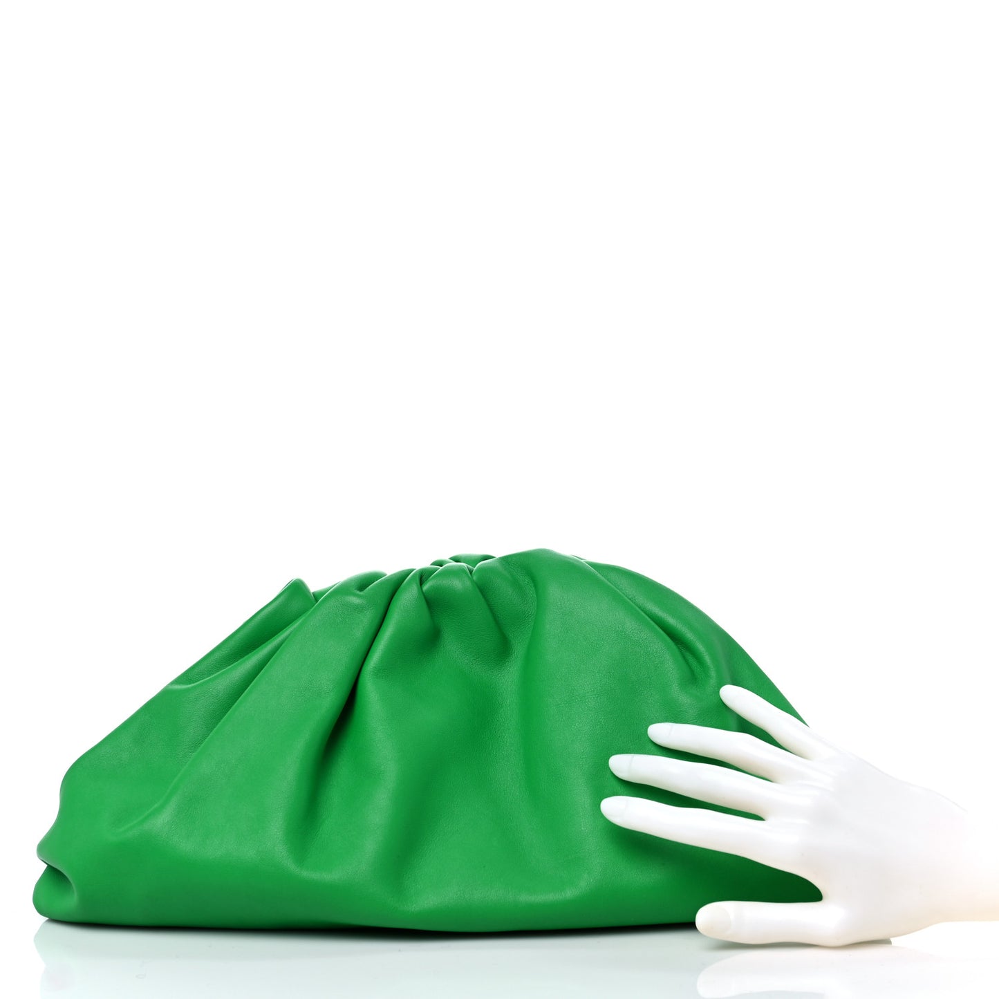 Smooth Butter Calf The Pouch Oversized Clutch Parakeet