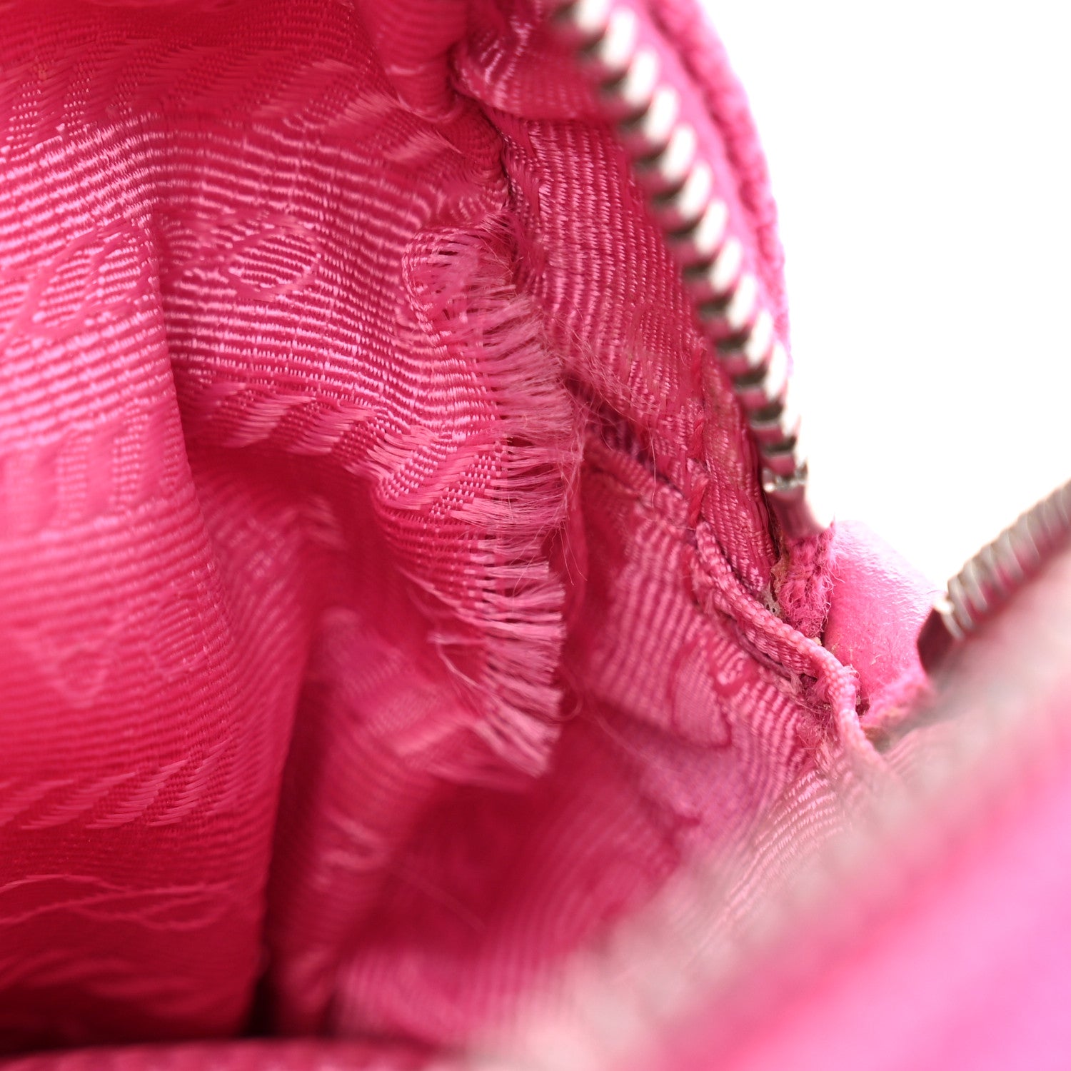 Prada Canvas Grommet Canapa Tote Pink 15 of 18