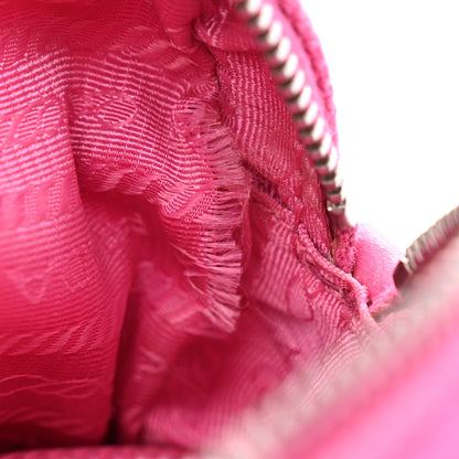 Prada Canvas Grommet Canapa Tote Pink 15 of 18