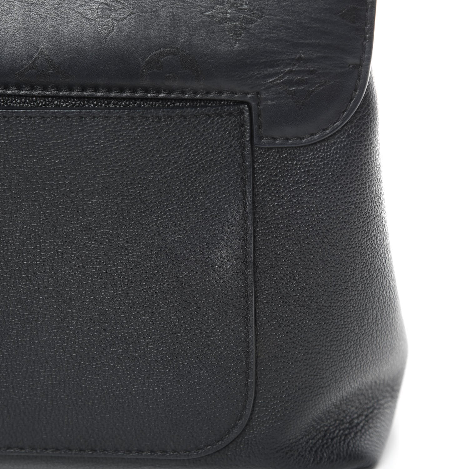 Louis Vuitton Calfskin Monogram Very One Handle Black 16 of 18