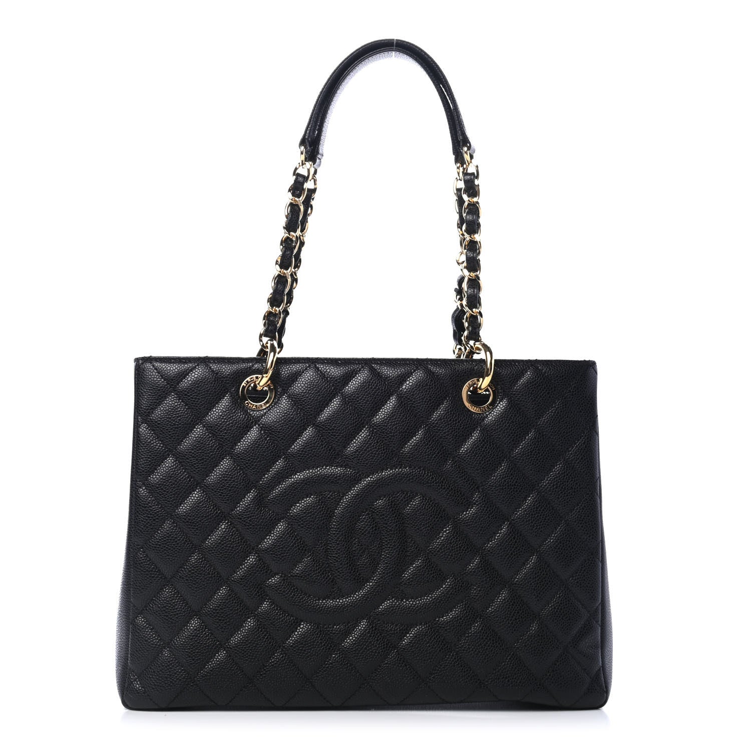 Chanel Caviar Quilted Grand Shopping Tote GST Black 1 of 5