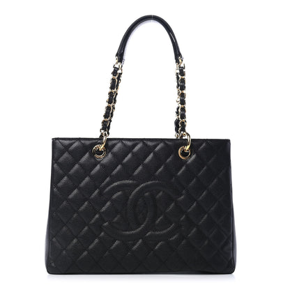 Chanel Caviar Quilted Grand Shopping Tote GST Black 1 of 5