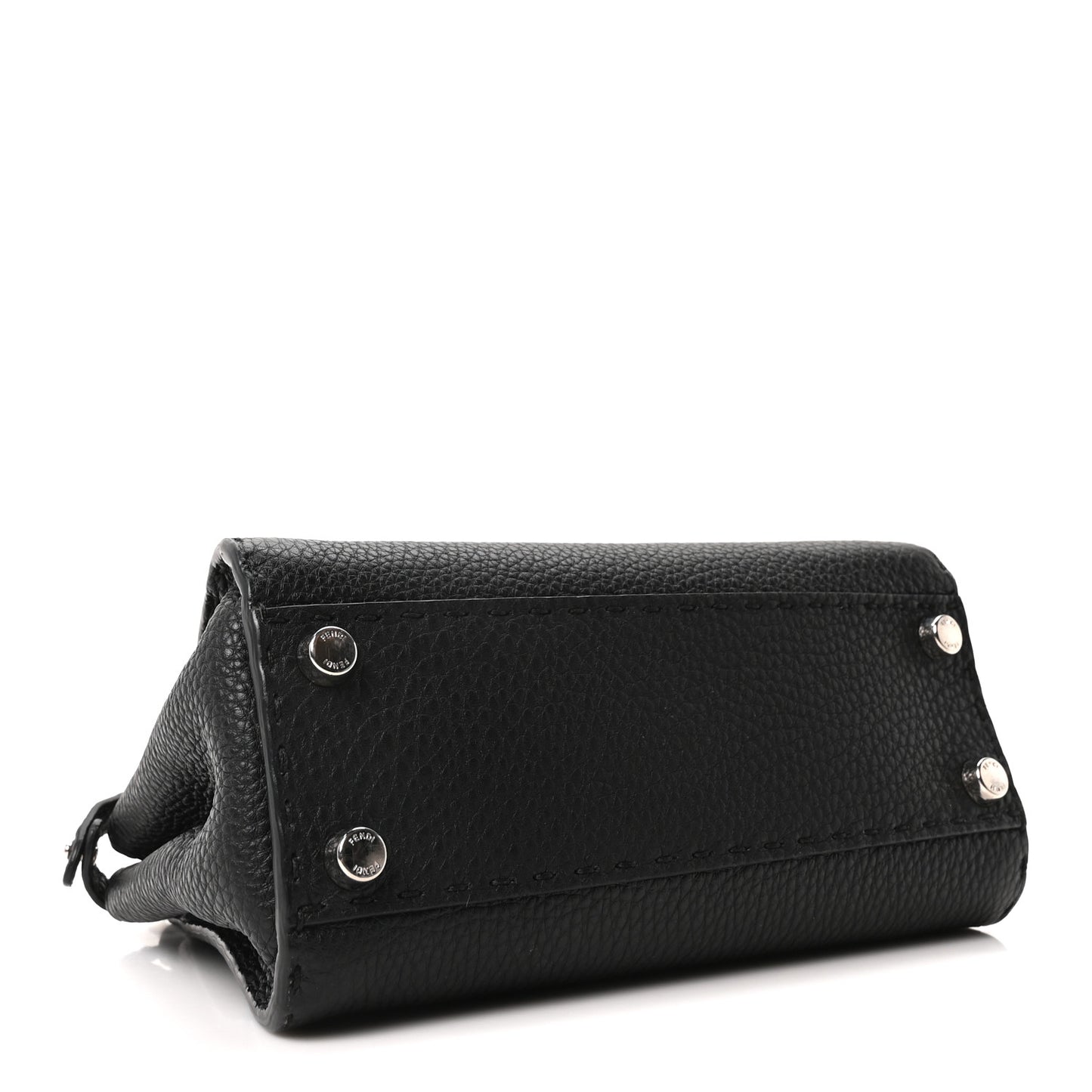 Cuoio Romano Selleria Bi-Color Mini Peekaboo Iconic Satchel Black Mou