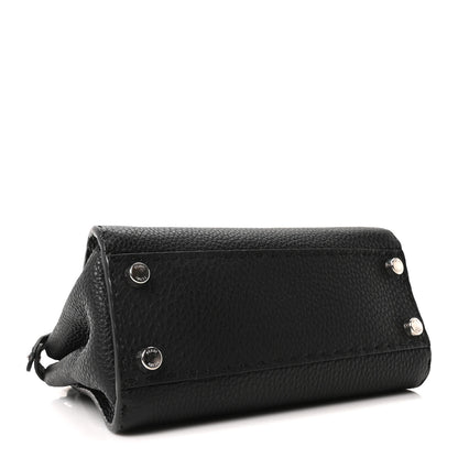 Fendi Cuoio Romano Selleria Bi-Color Mini Peekaboo Iconic Satchel Black Mou 4 of 9