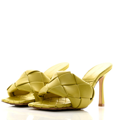 Bottega Veneta Nappa Maxi Intrecciato Lido 90mm Mule Sandals 35 Acid 4 of 11