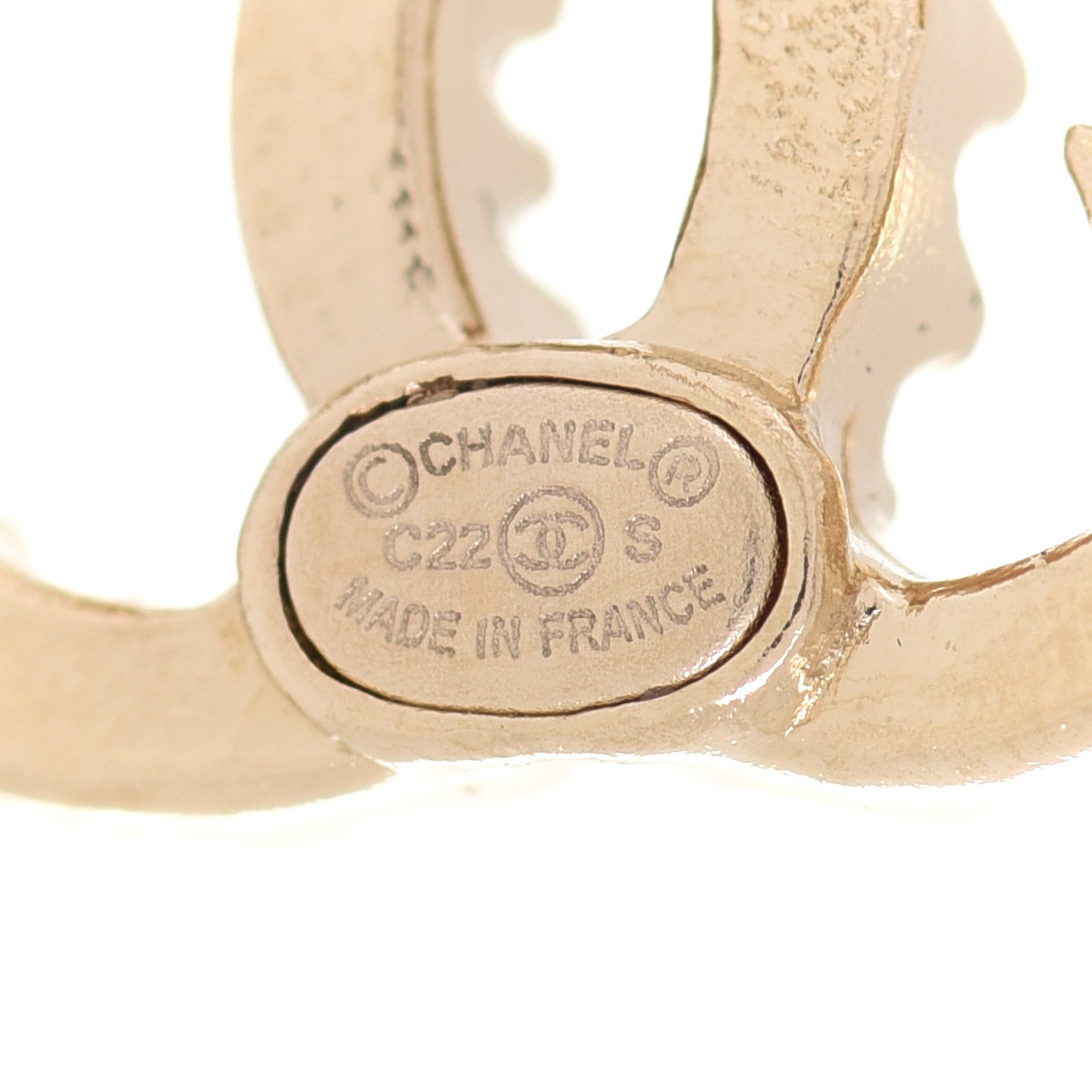 Chanel Crystal CC Starfall Earrings Gold 4 of 5