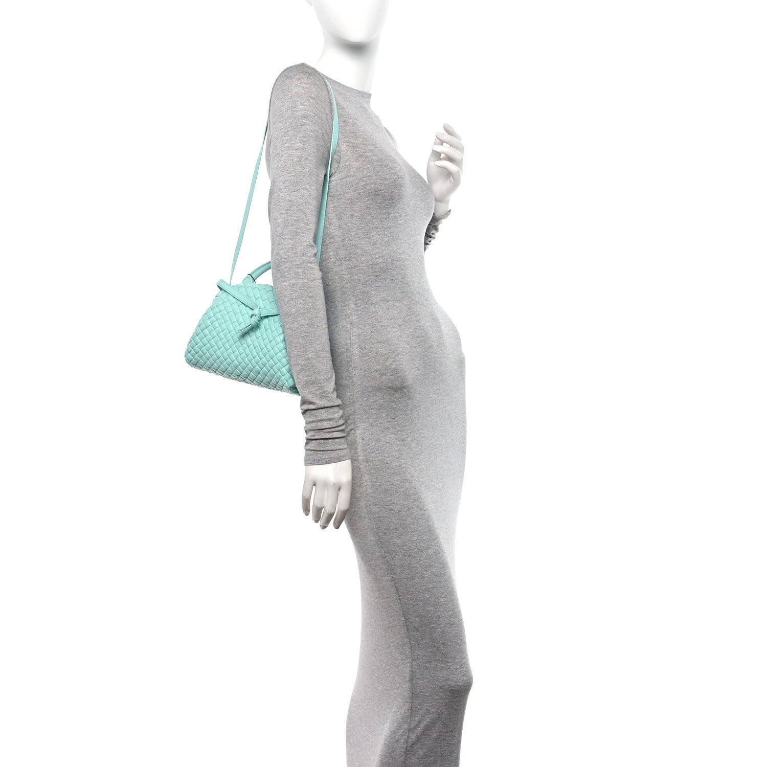 Bottega Veneta Nappa Intreccio Mini Padded Handle Bag Celadon 2 of 9