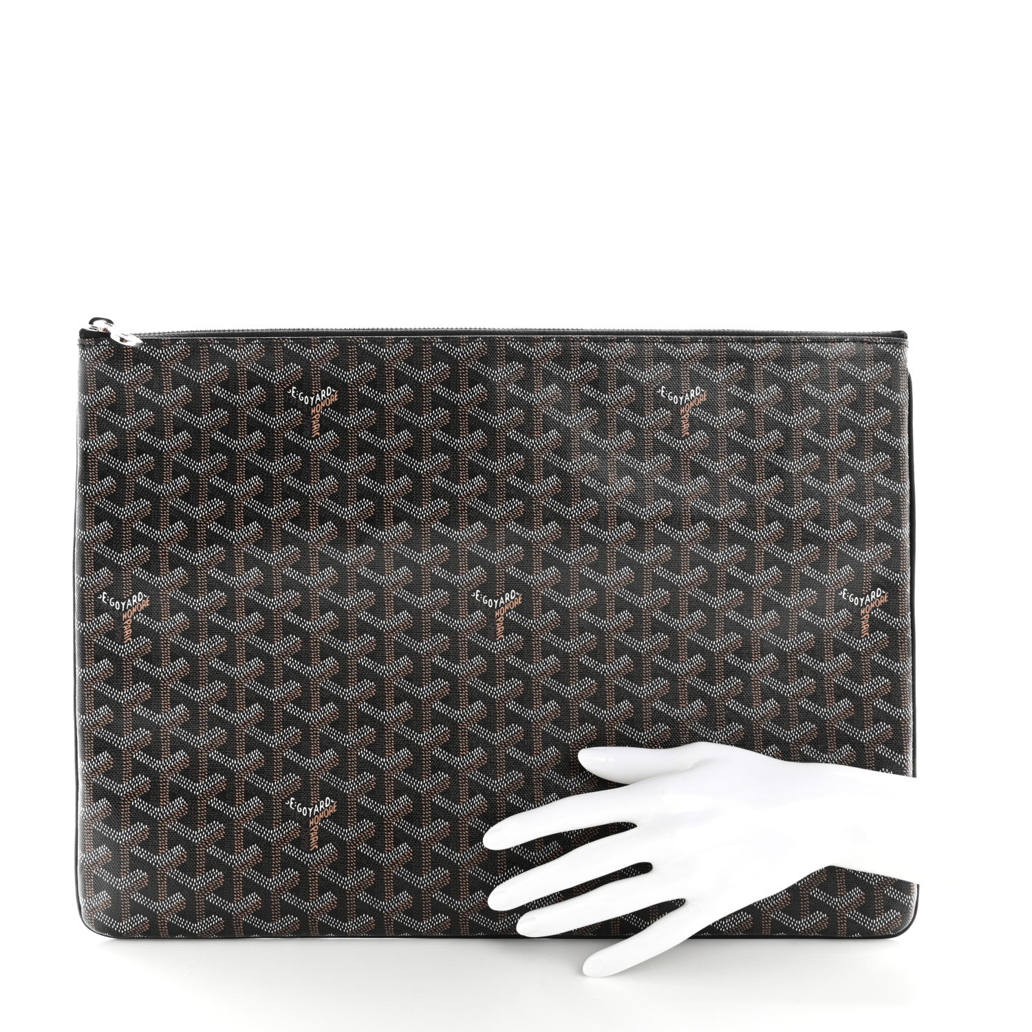 Goyard Goyardine Senat Pochette GM Black 2 of 8