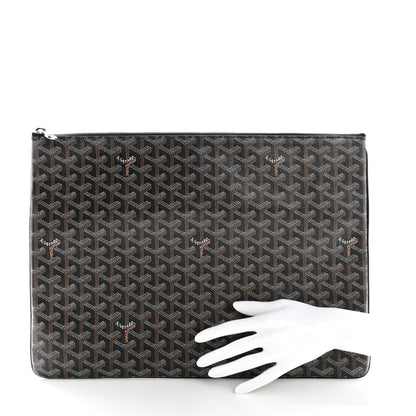 Goyard Goyardine Senat Pochette GM Black 2 of 8
