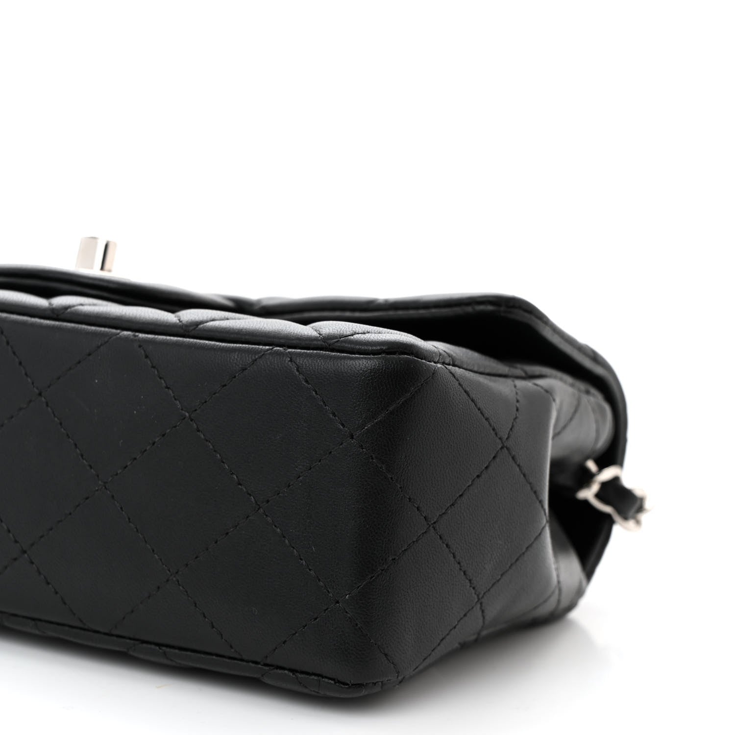 Chanel Lambskin Quilted Mini Rectangular Flap Black 10 of 10
