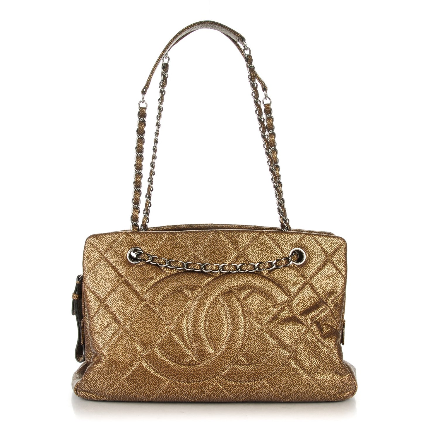 Caviar Timeless CC Shopping Tote Bronze