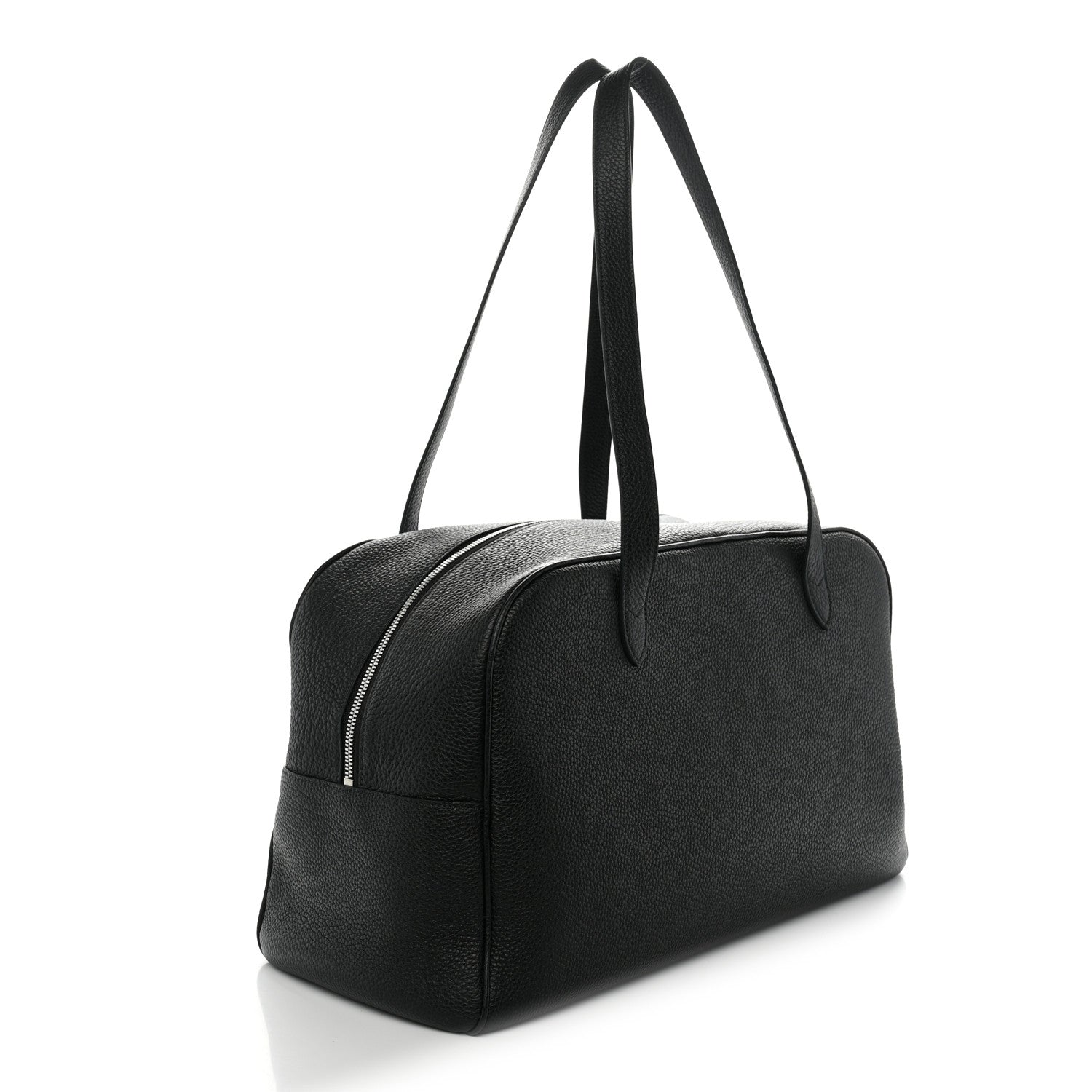 Celine Grained Calfskin Duffle Bag Night Green 3 of 9