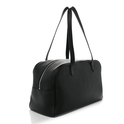 Celine Grained Calfskin Duffle Bag Night Green 3 of 9