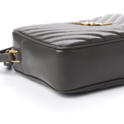 Saint Laurent Calfskin Matelasse Monogram Lou Camera Bag Sea Pebble 6 of 9