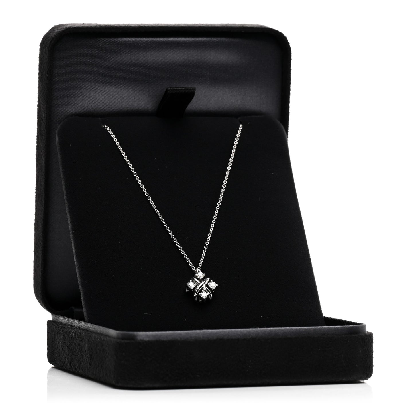 Platinum Diamond Schlumberger Lynn Pendant Necklace