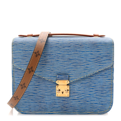 Louis Vuitton Epi Reverse Monogram Pochette Metis Denim Light 1 of 10