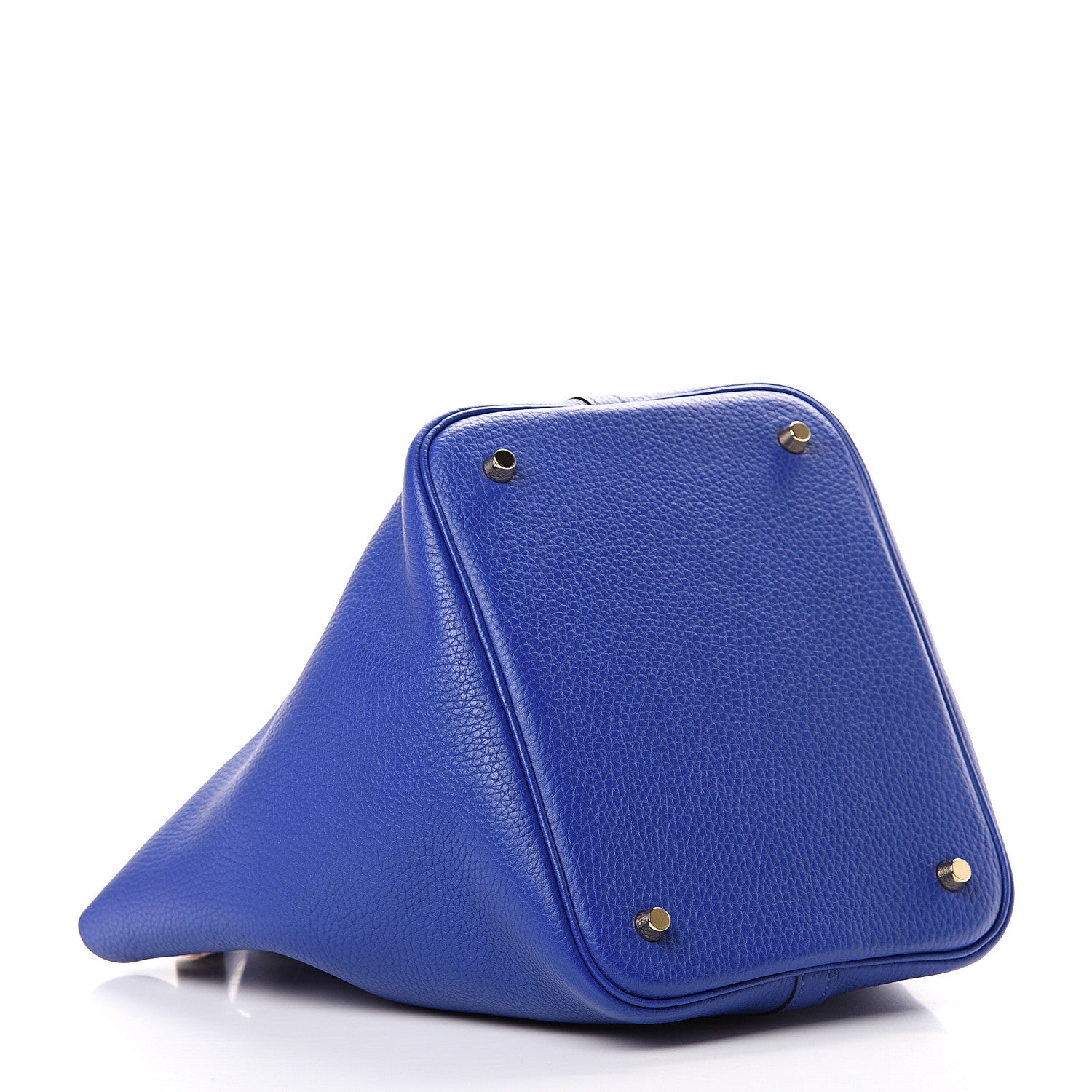 Hermes Taurillon Clemence Picotin Lock 22 MM Bleu Electrique 3 of 12