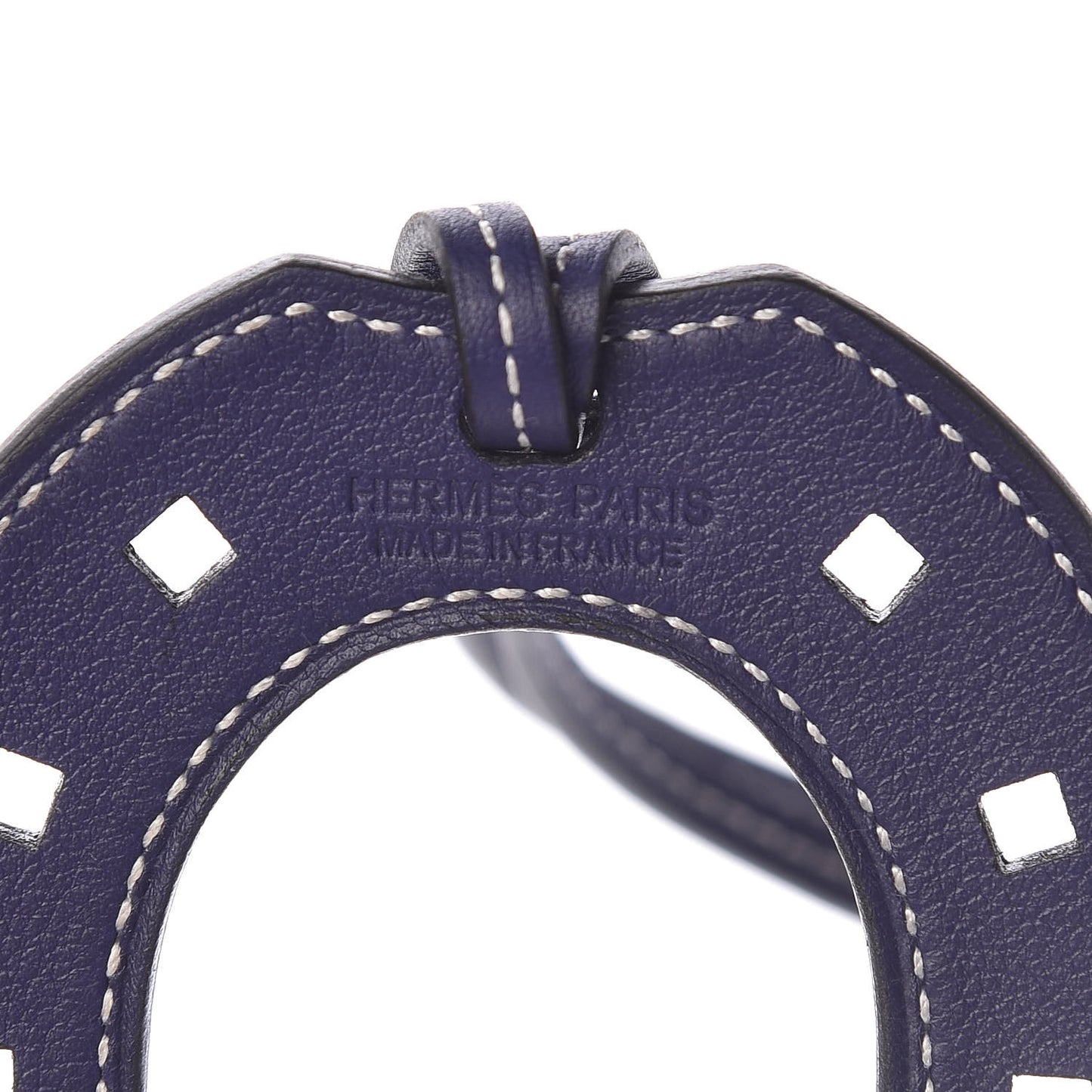 Swift Paddock Horseshoe Bag Charm Bleu Encre