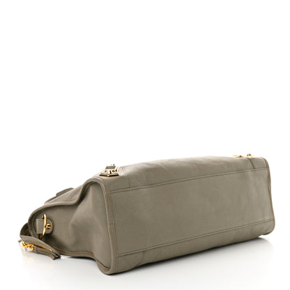 Balenciaga Chevre Gold Metallic Edge Hardware City Gris Taupe 5 of 13
