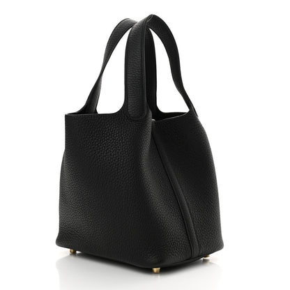 Hermes Taurillon Clemence Picotin Lock 18 PM Black 3 of 11