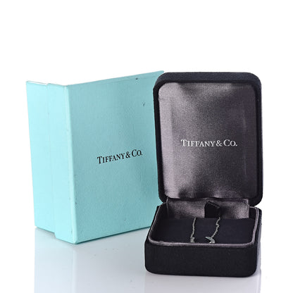 Tiffany Platinum Diamond Horseshoe Pendant Necklace 7 of 7