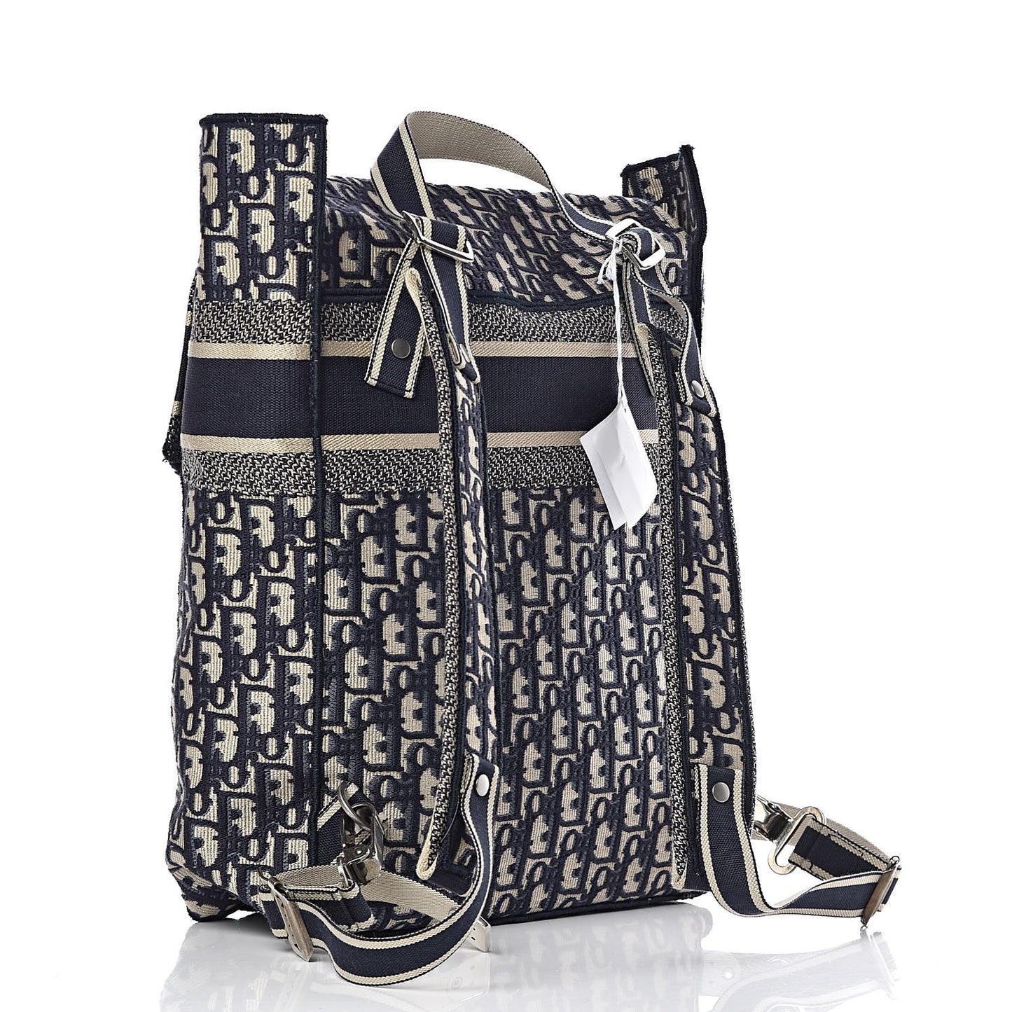 Oblique Backpack Blue White