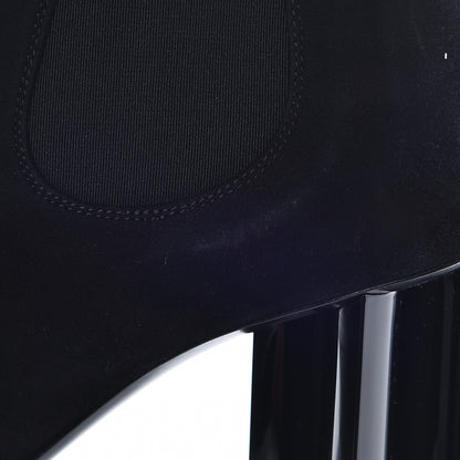 Louis Vuitton Suede Monogram Uniformes Cap Toe Chelsea 80mm Ankle Boots 38 Black 7 of 10
