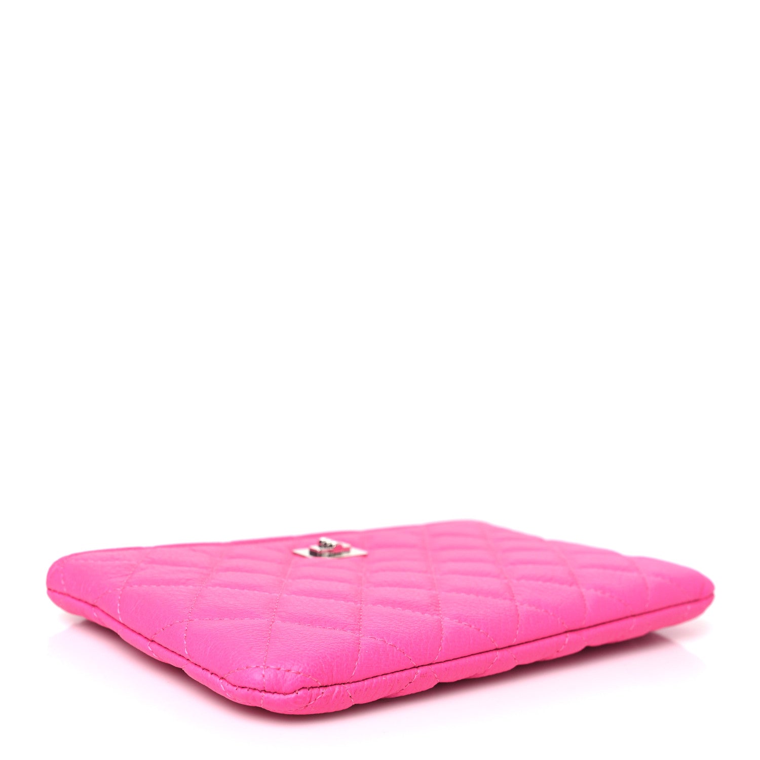 Chanel Goatskin Quilted Medium Reissue Cosmetic Case Pink 4 of 8